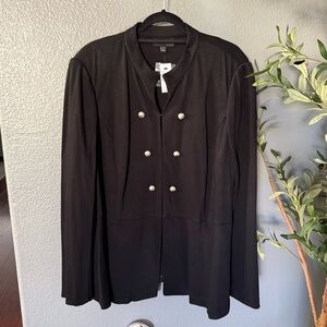 Lane Bryant Black Double-Breasted Women's Blazer